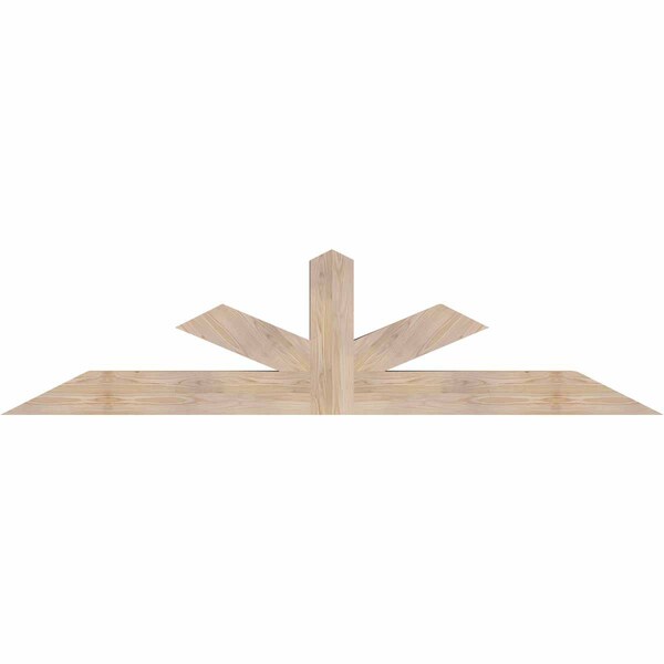Ekena Millwork Saratoga Smooth Timber Gable Bracket, Douglas Fir, 84"W x 21"H x 5 1/2"D x 5 1/2"F, 6/12 Pitch GBW084X21X0606SAR00SDF - main